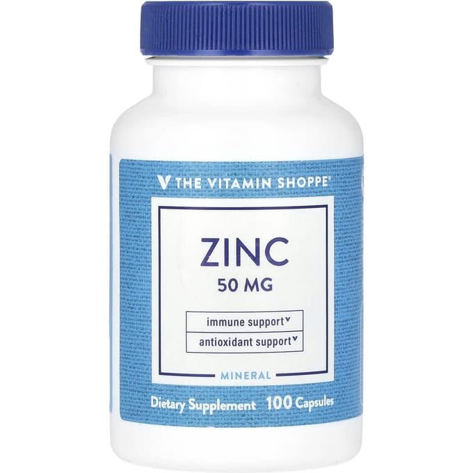 The Vitamin Shoppe, Zink, 50 mg, 100 capsules