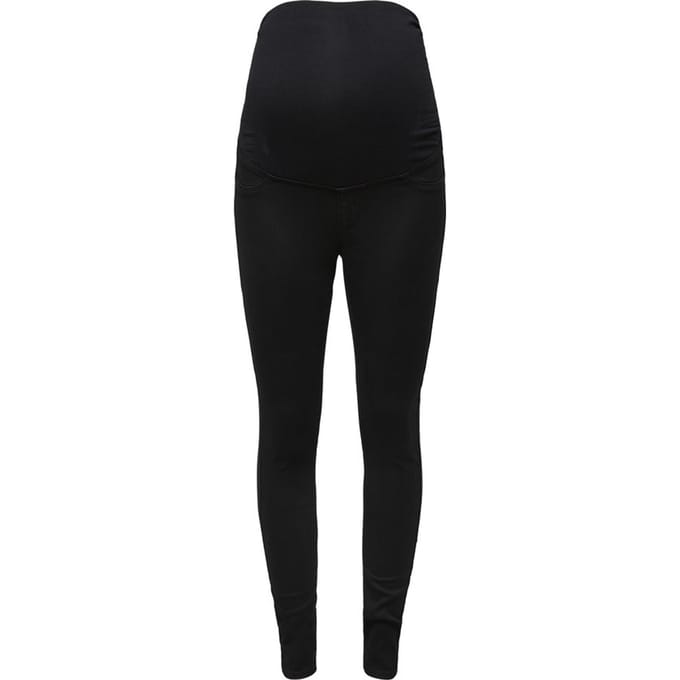 ONLY  - Maat M - MATERNITY OLMRAIN LIFE REG SKINNY JEGGING BLACK DN Dames Jeans