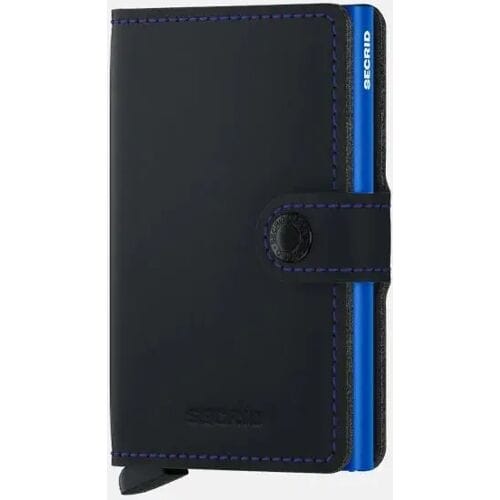Secrid Miniwallet pasjeshouder matte black & blue