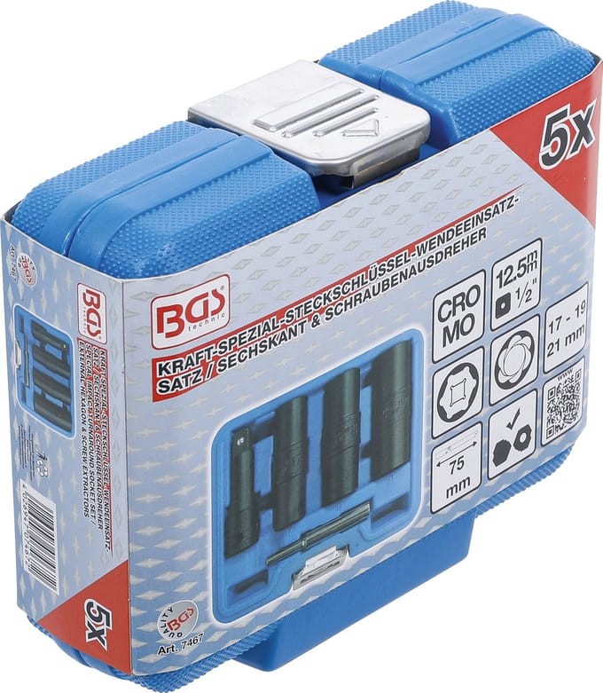 BGS Speciale kracht doppen en kniestukken set 3 delig