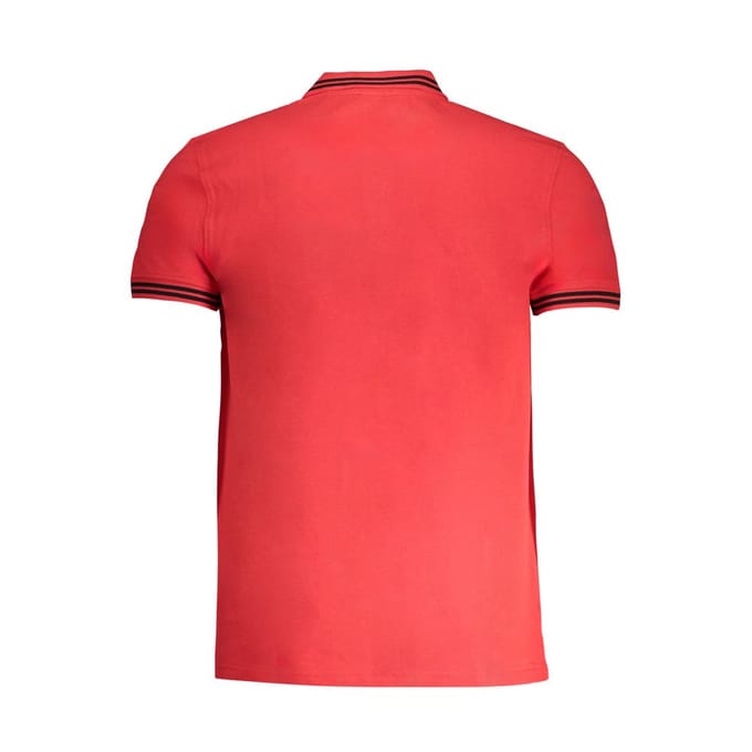 Cavalli Class Rode Katoenen Heren Polo Shirt