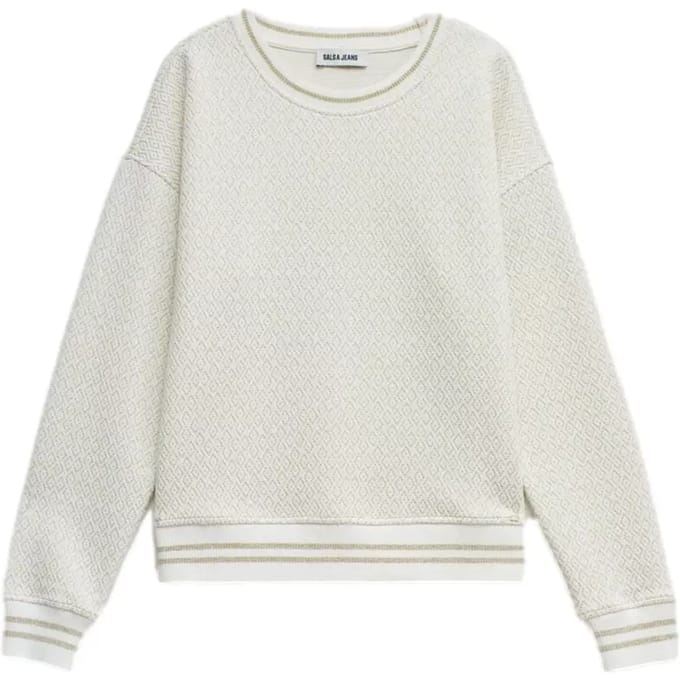 Dames sweatshirt Salsa Jeans Jacquard And Lurex