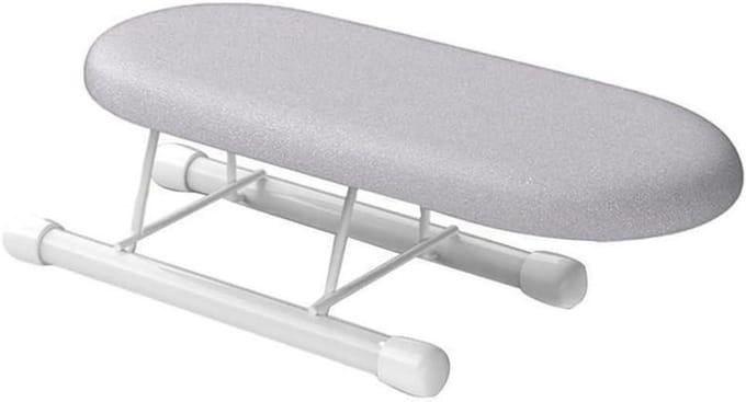 Opvouwbare Strijkplank - Mouw Strijkplank - Kleine Kleding Strijken - Compact en Draagbaar - 26 cm - Grijs
