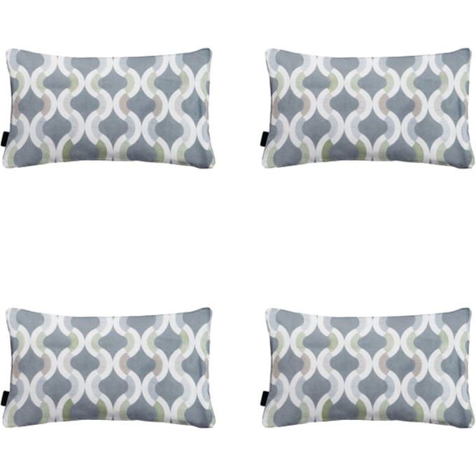 Madison - Sierkussen Trivia grey - Ca. 30x50 cm - Set van 4
