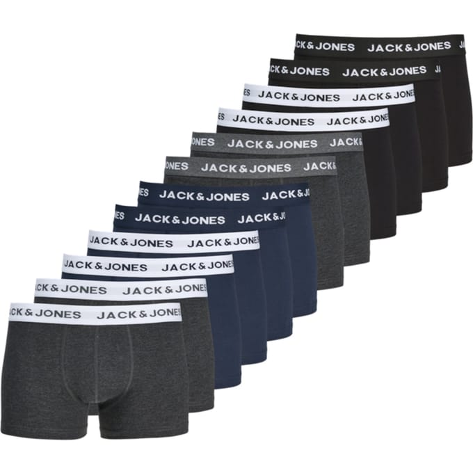 Jack & Jones - Heren Onderbroeken 12-Pack Boxers Mix - Multi - Maat M