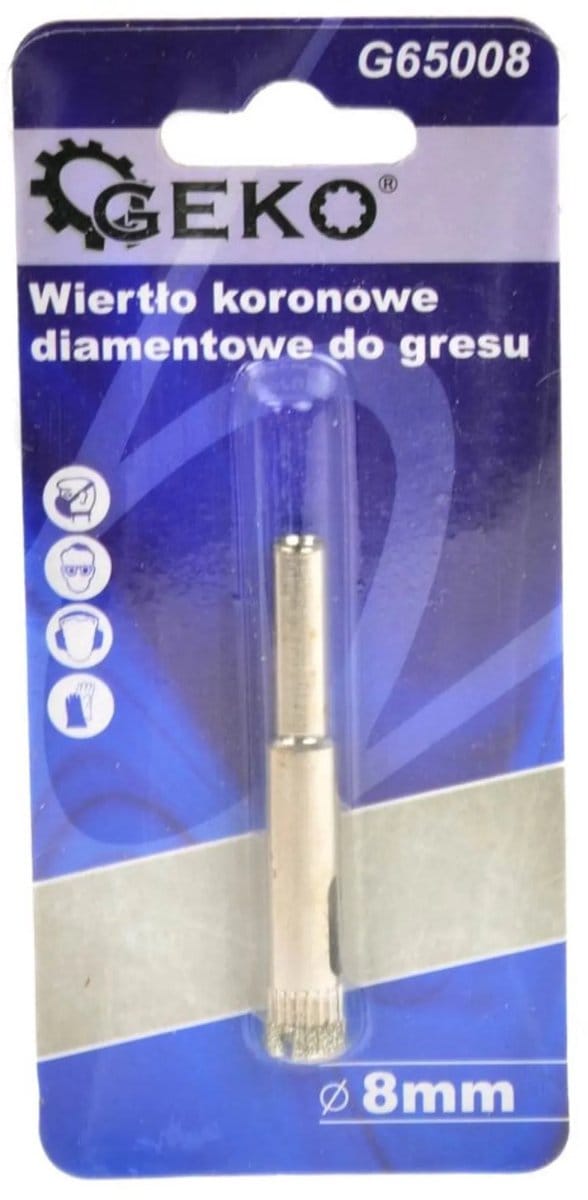 GEKO Diamantboor voor tegels - nat boren - set van 8 stuks - 8 mm