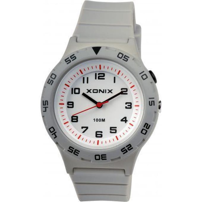 Grijs Xonix kinderhorloge met verlichting waterdicht