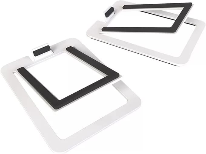 Speaker Stands - Audio Verhogers - Verbeter Geluid - Stabiele Constructie - 1 Paar - Wit