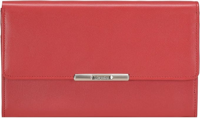Esquire Helena Portemonnee Leer 18 cm - Dames - Horizontaal - rot