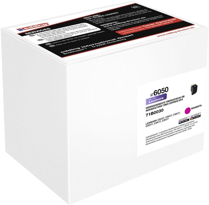 Edding EDD-6050 tonercartridge 1 stuk(s) Compatibel Magenta