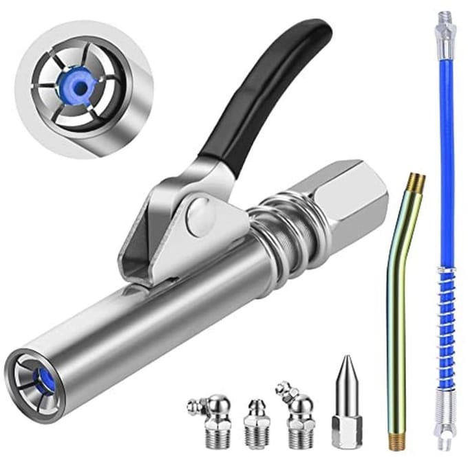 Hogedruk Vetpistool met Quick Release en G-koppeling - Ideaal voor Machine Smering