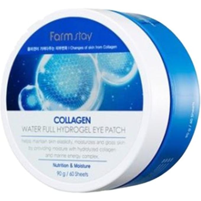 FARM STAY Collagène Eau Full Hydrogel Eye Patch 90g (3 Options) 1pcs blue
