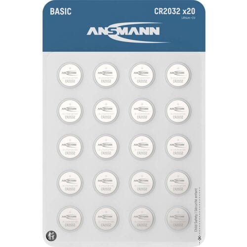 Ansmann Knoopcel CR2032 3 V 20 stuk(s) 240 mAh Lithium