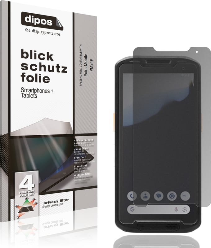 dipos – Matte Privacy Screenprotector geschikt voor Point Mobile PM84P | Anti-Spy Beschermfolie
