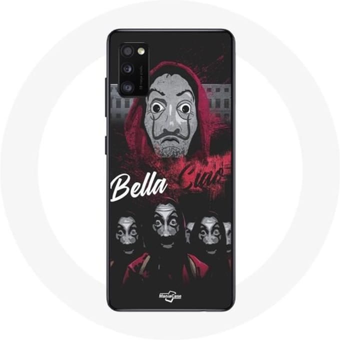 Samsung Galaxy A41 hoesje met het papel bella ciao-logo