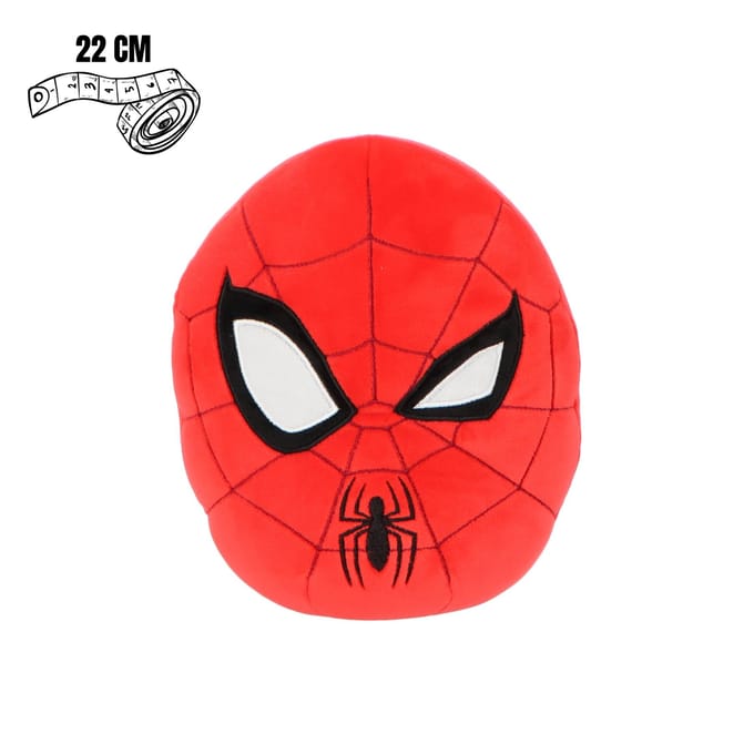 Spiderman Squishy 22 cm - Knuffel - Zachte stof - Rood
