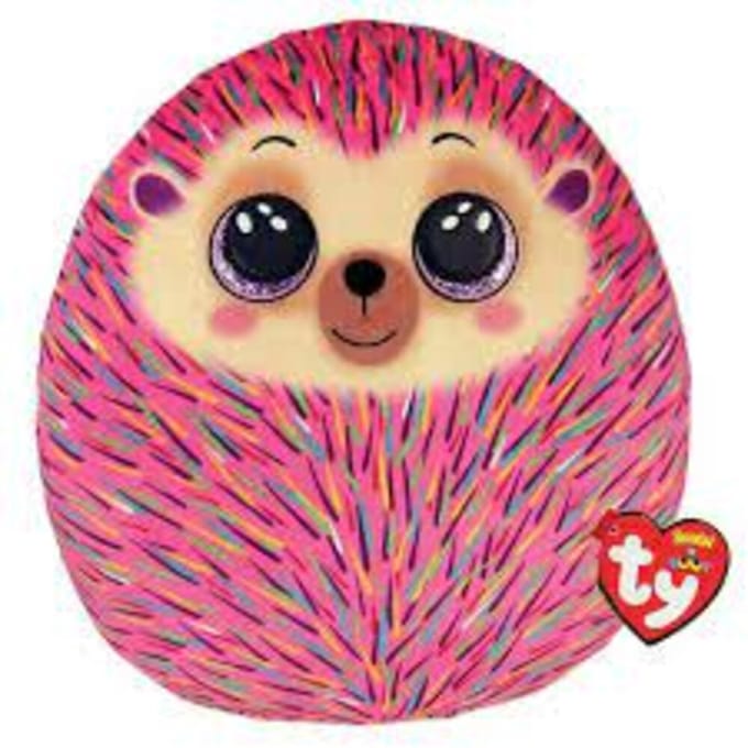 TY Squish a Boo Hildee Pink Hedgehog 31 cm