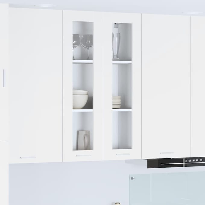 vidaXL - Hangkast - Wit - 60 - x - 31 - x - 100 - cm - Bewerkt - hout