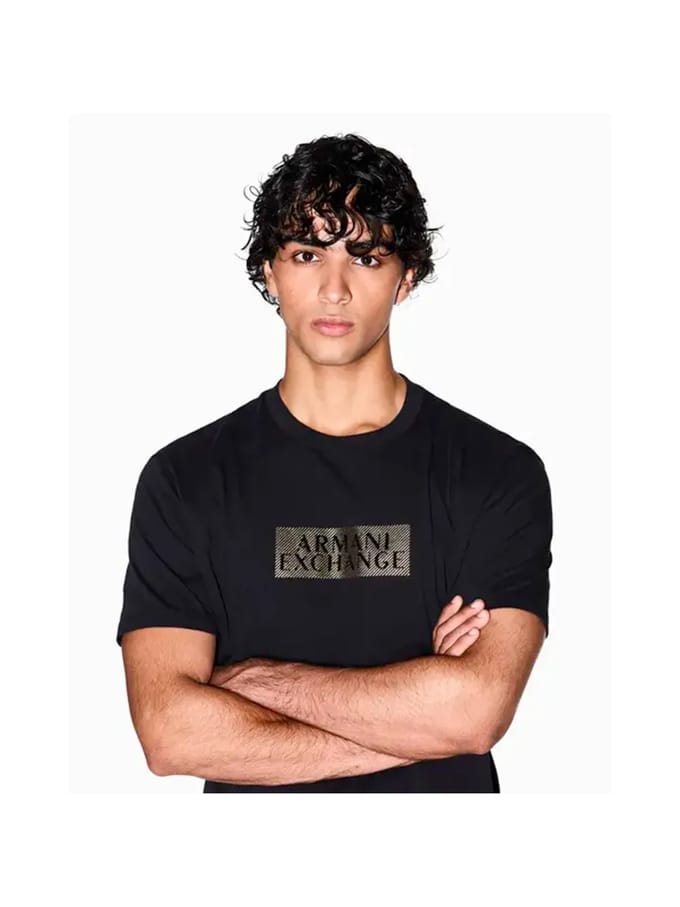 Armani Exchange Heren T-shirt Zwart XM001911-AF10356/MC237