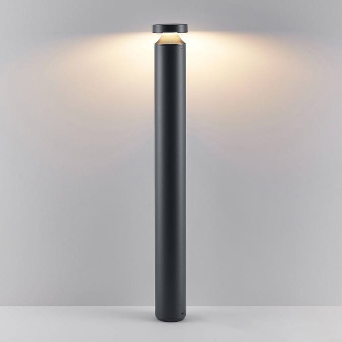Molto Luce LED tuinpadverlichting Mona, Ø 10 cm, aluminium, hoogte 85 cm