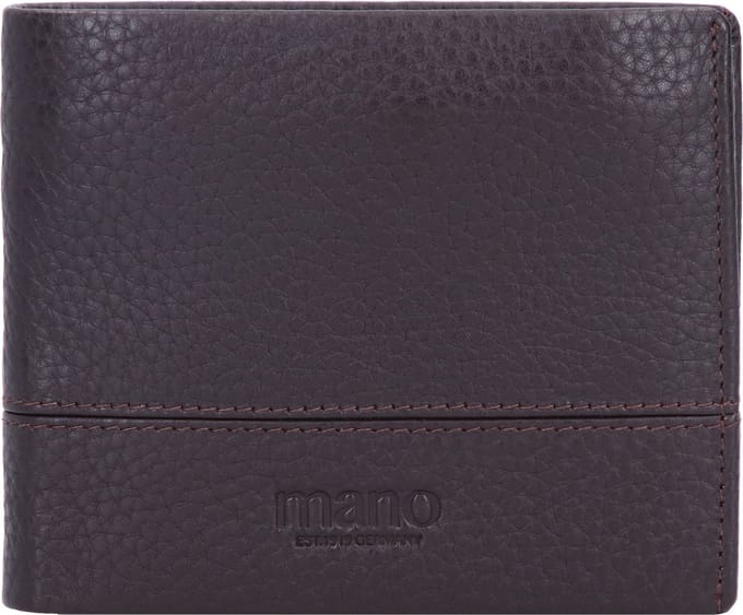 mano Don Tommas Portemonnee Leer 11 cm - Jongens - Horizontaal - braun
