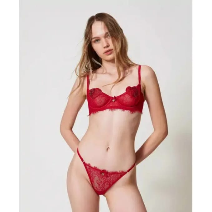 Twinset heart lingerie set Rood FR 95C (EU 80C)