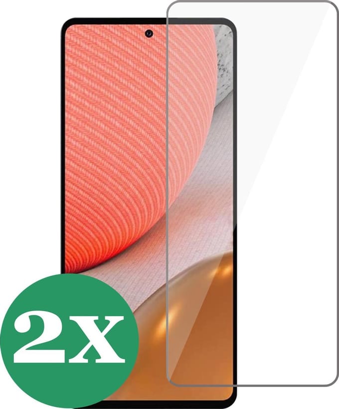 Screenprotector geschikt voor Samsung Galaxy A72 - Screen Protector Glas - 2 Stuks