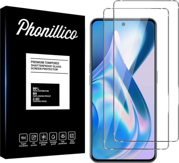 Screenprotector voor OnePlus Ace - 2 stuks Beschermglas van glas Transparante glazen schermbeschermfolie