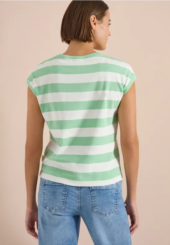 Shirt met strepen en printdetail