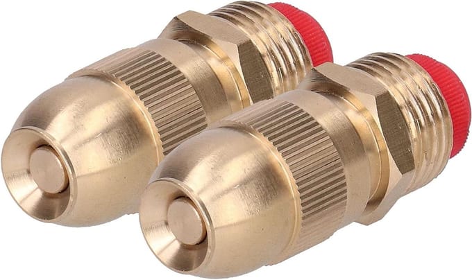 Verstelbare messing sproeiers voor tuin en gazon - G 1/2 draad - Set van 2 stuks