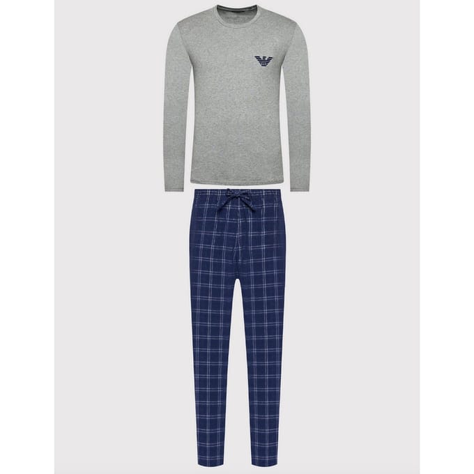 Emporio Armani Maat L  Flannel pyjama X-Max Giftbox edition Heren /Grijs/Rood/ S
