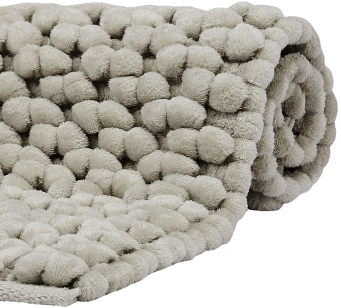Nomad Badmat Greige | 60 x 60 cm | Lichtgrijs / Beige | Katoen / Polyester