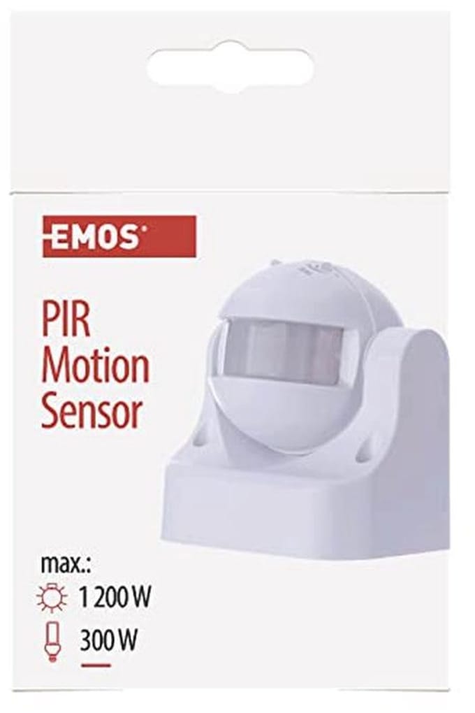PIR Bewegingsmelder IP44 - Wit, 1 Stuk - Voor Binnen en Buiten