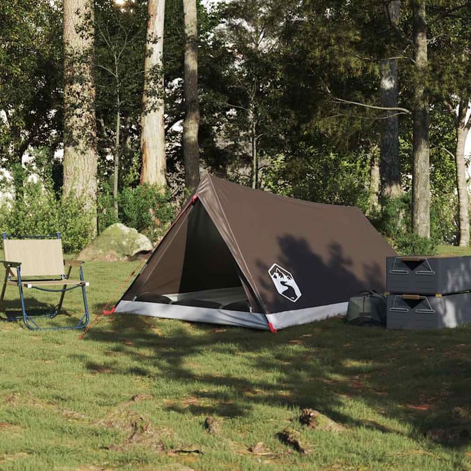 vidaXL - Tent - 2-persoons - waterdicht - bruin
