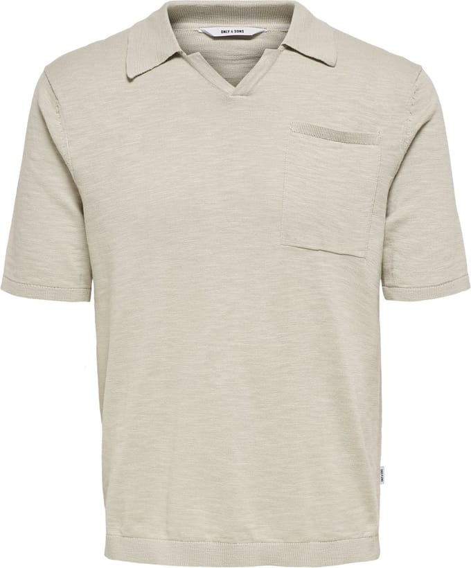 Onsace Life 12 Slub Ss Polo Knit Noos 22019517 Pelican