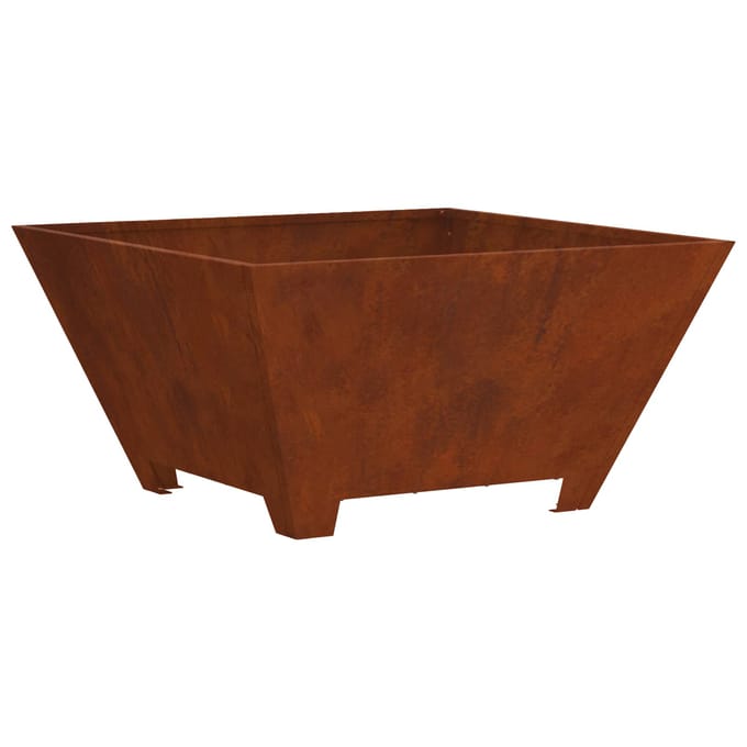 vidaXL - Vuurkom - Roestkleurig - 60 - x - 60 - x - 30 - cm