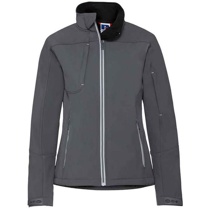 Russell Dames/Dames Bionic Zachte Shell Jas (Strijkijzer)