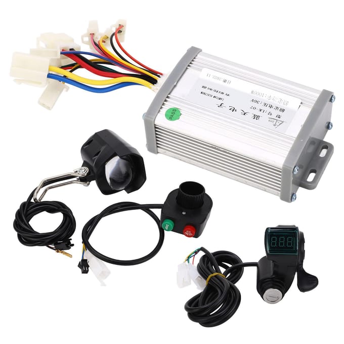 Elektrische Fiets Gashendel Controller Kit 1000W Onderspanningsbeveiliging Geborstelde Controller Kit met gray