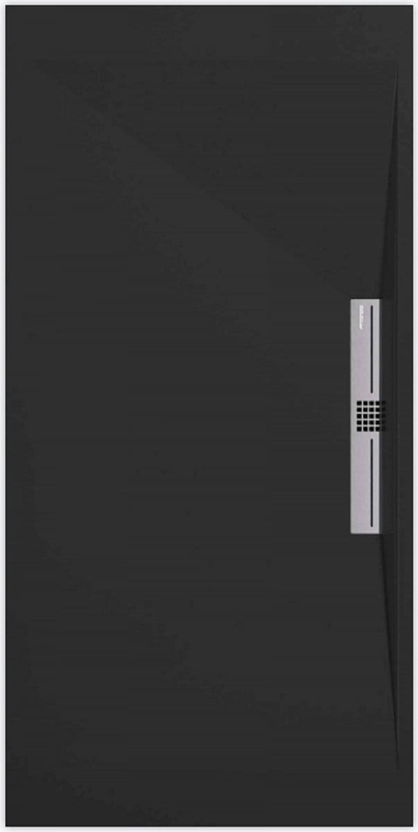 Sanifun douchebak Stone Side Black Smooth 1000 x 700 S