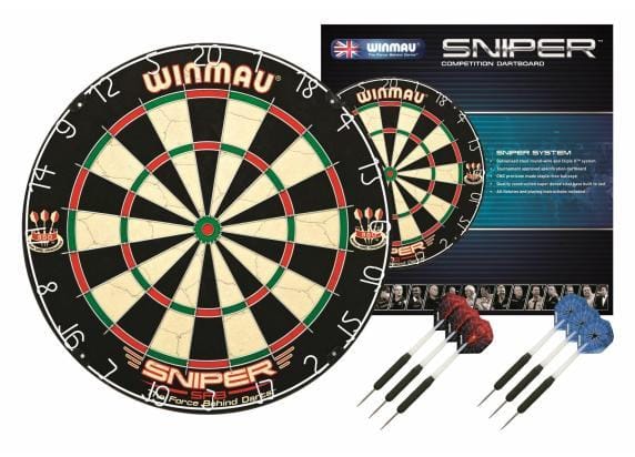 Winmau Dartboard Sniper Plus incl. 6 Dartpijlen Darts