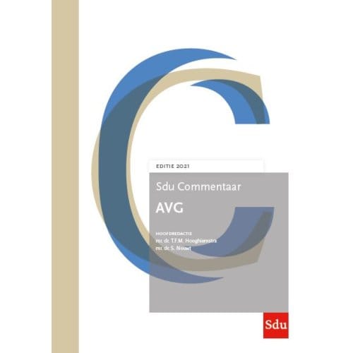 Sdu Commentaar Avg / Editie 2021 - Sdu Commentaar