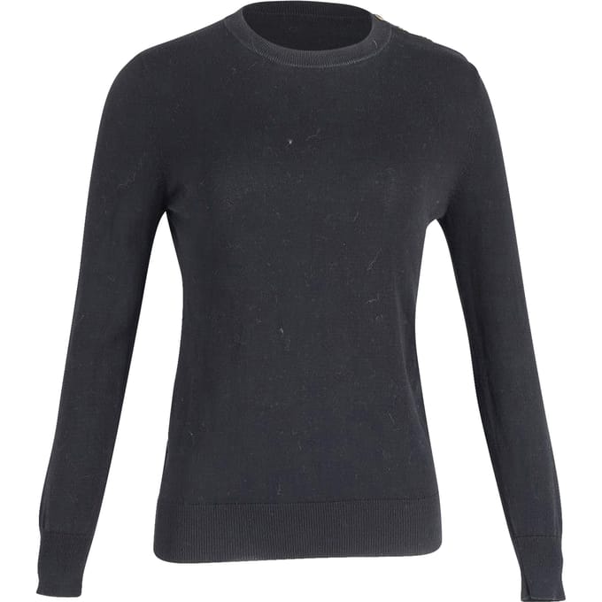 Givenchy trui met ronde hals in zwart katoen