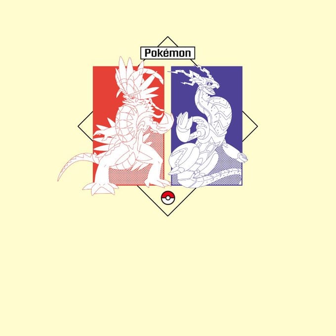 Pokémon Legendary Unisex T-Shirt - Cream - L
