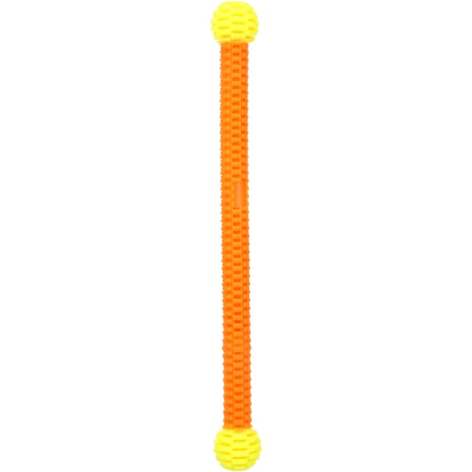 Flamingo hondenspeeltje Lipa stok met 2 ballen Ø4.9x45.8cm