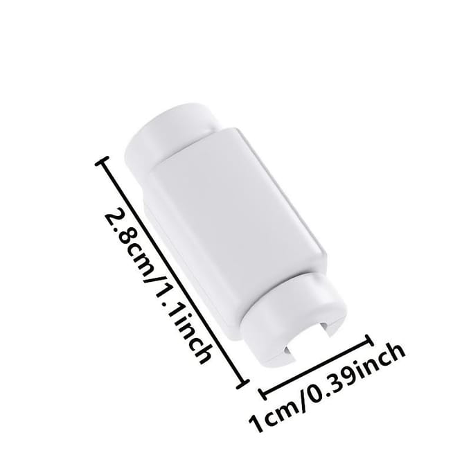 6 stuks Datakabelbeschermers, Veiligheidsklemmen voor Opladers, Anti-Buig- en Bijtbestendige Oplaadkabelbeschermers. 6pcs white