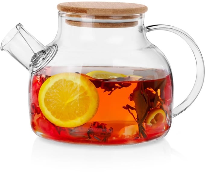 Theepot Glas met Zeef 1 l - Theekan