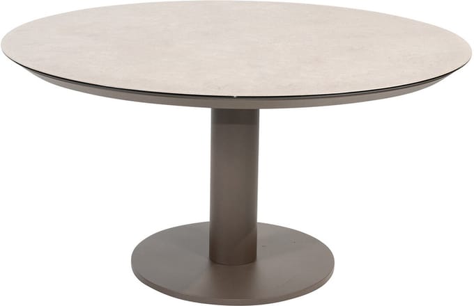 4 Seasons Sarah lage tuintafel Ø130 cm terre - printed ceramic