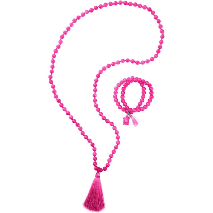 Set parelkettingen - roze - Gr. Standaardmaat van Goldner Fashion