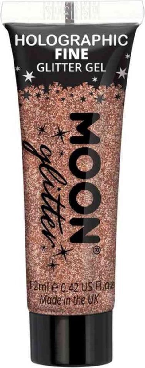Moon Creations Glitter - Holografische Glittergel - 12 Ml - Roségoud
