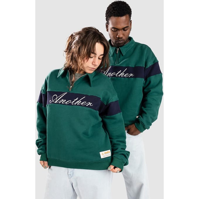 Another Cotton Lab Another Half Half-Zip Sweater groen